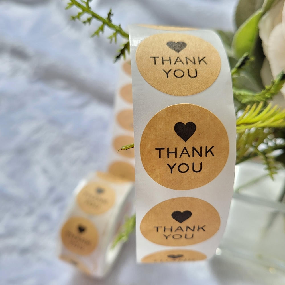 Thank You Stickers for your Small Business  NWT